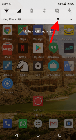 Tap en el ícono de configuración en la bandeja de arriba (delizar hacia abajo) – Modo desarrollador Android 8.1 | Android Lento: Cómo Solucionarlo de raíz, Fácil y SIN USAR trucos