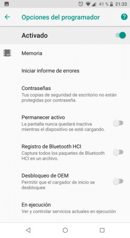 «Opciones del progamador» – Modo desarrollador Android 8.1 | Android Lento: Cómo Solucionarlo de raíz, Fácil y SIN USAR trucos